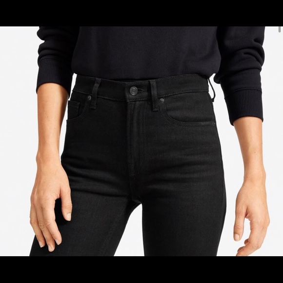 Everlane Denim - black everlane high rise skinny jeans - 27